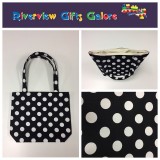 Medium Tote Bag - Black Spot